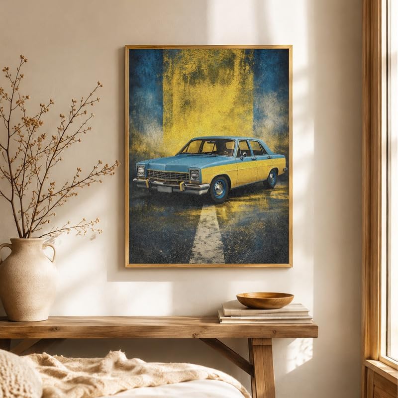 InkFlow Posters Vintage Car Canvas Poster - Image 4