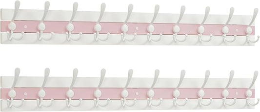 SKOLOO Coastal Coat Rack Wall Mount-38.12" Beach House Entryway Wooden Coat Hook by SKOLOO
