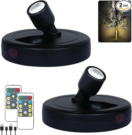 HAMVIDNE LED Spotlights, Rechargeable Battery Picture Lights, Uplighting Indoor by HAMVIDNE