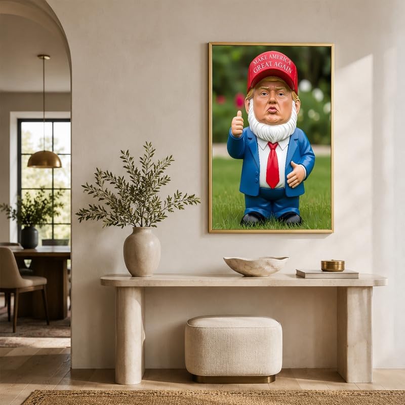 InkFlow Posters Garden Gnome Figurine Canvas Poster - Image 6