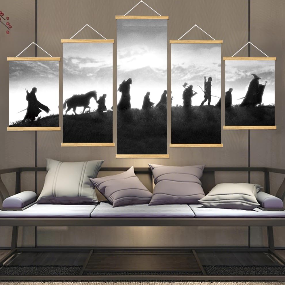 Middle Earth Landscape Wall Art Prints Canvas PaintingFantasy Posters, Wall - Image 2