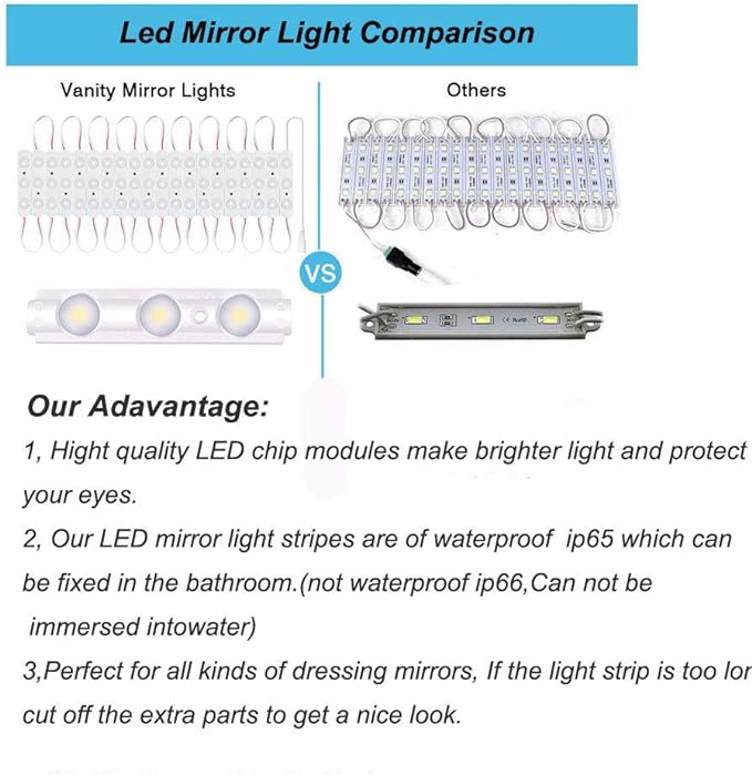 Led Vanity Mirror Lights, Hollywood Style Vanity Make Up Light, 10ft Ultra - Image 5