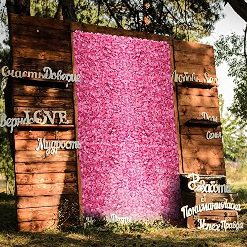 BLOSMON Pink Flower Wall Panel Backdrop Decor, 24 x 16 Inch - Image 4
