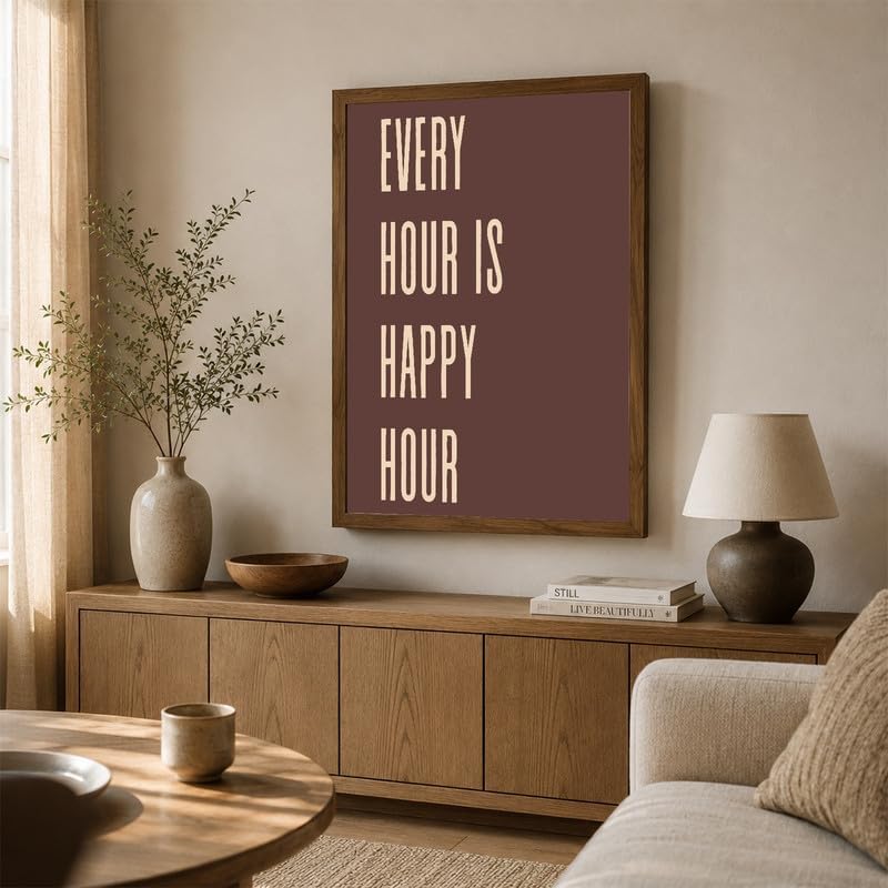 InkFlow Posters Every Hour Happy Hour Canvas Poster - Image 4