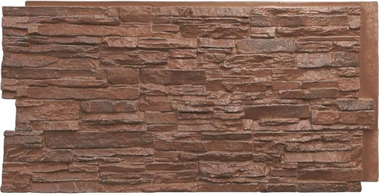EverStone Canyon Ridge Faux Stone Panel, 45 3/4"W x 24 1/2"H x 1 1/4"D by EkenaMillwork