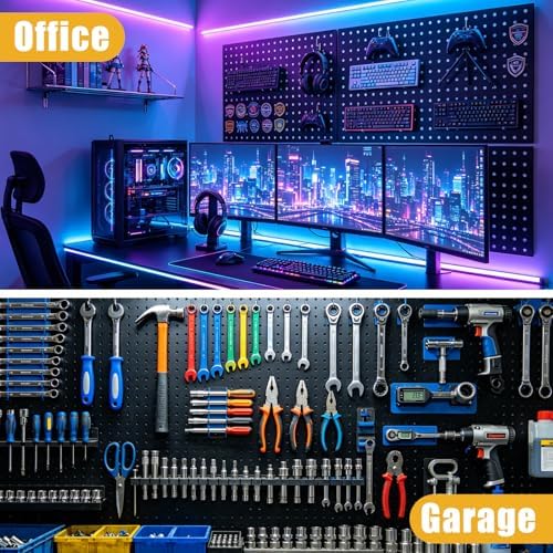 2 Pack Metal Pegboard Panels 24" x 12" - Image 6
