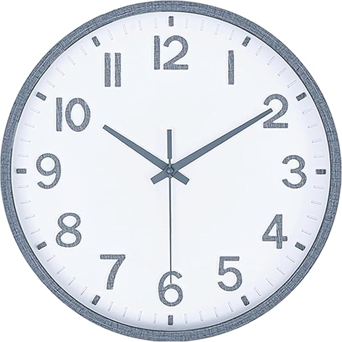 Wall Clocks Battery Operated 10 inch Modern Wall Clock, Silent Non Ticking Wall by Unknown