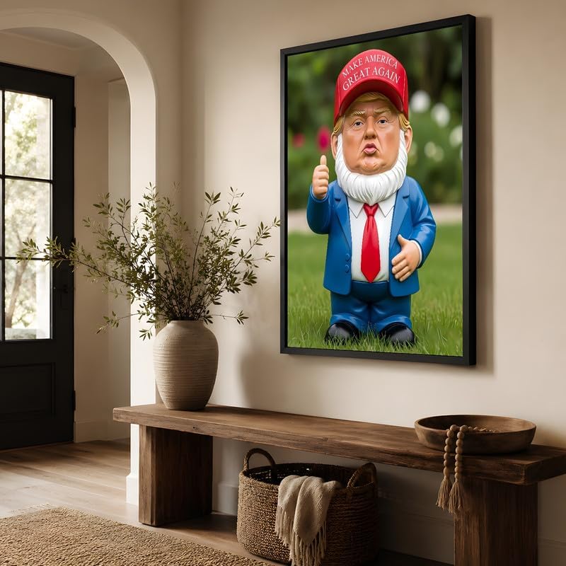InkFlow Posters Garden Gnome Figurine Canvas Poster - Image 4