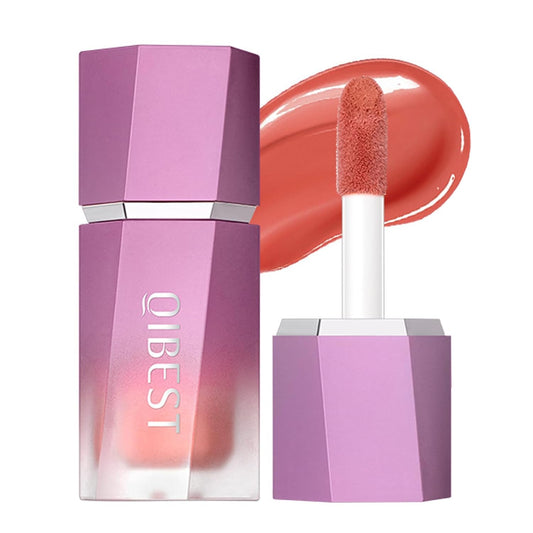 Matte Dewy Liquid Blush, Silky Smooth Cream Soft Blush Stick Natural Matte Finish, Long-Lasting Waterproof and Sweat proof Blush Stick Makeup for Cheek Lip eye, Cruelty-free,02 Cherry