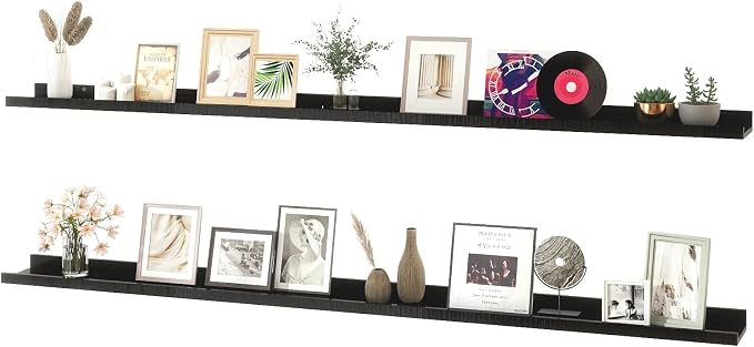 Long Floating Shelves for Wall Decor, Long Wall Mounted Storage Shelf for by Unknown