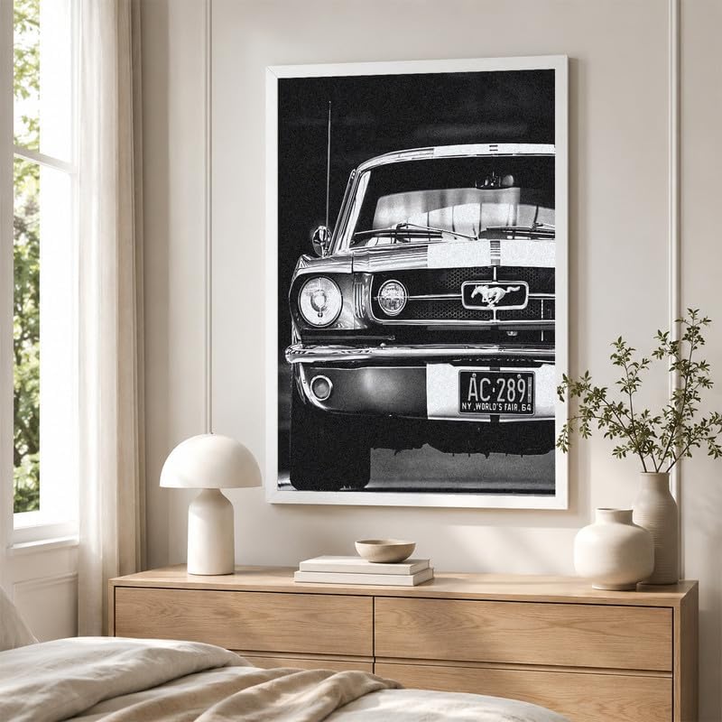 InkFlow Posters Vintage Car Photography Canvas Poster - Image 4