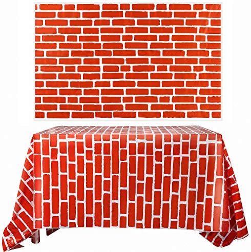Chuangdi 2Pcs 4.5 x 9ft Brick Stone Backdrop Wallpaper Tablecloth by Chuangdi