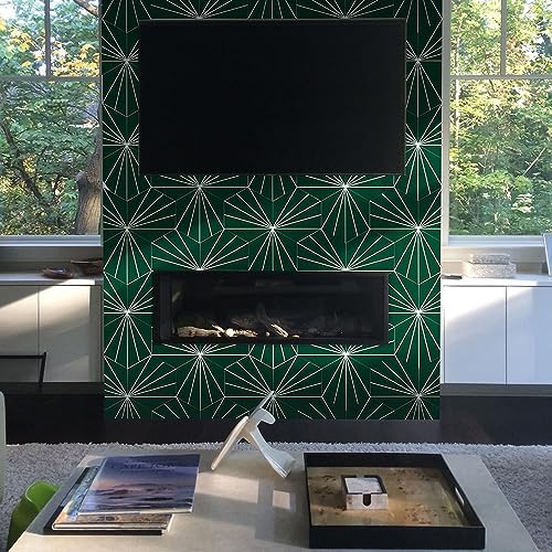AULIGET Flower Vintage Hexagon Tile Peel and Stick Backsplash - Image 4