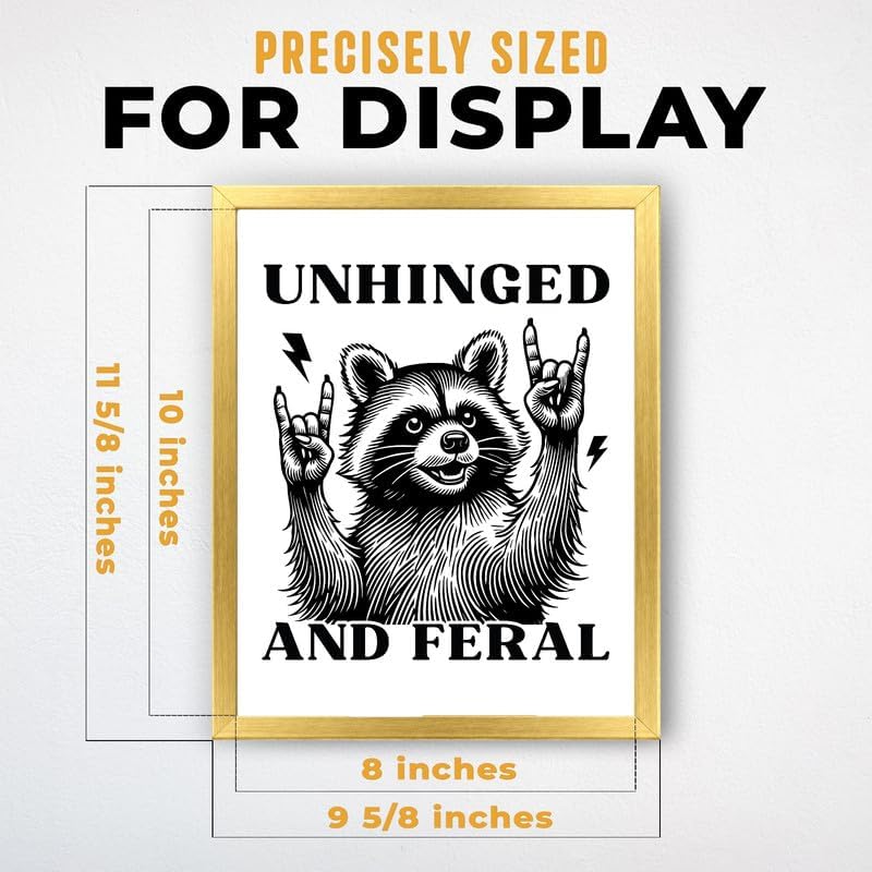 InkFlow Posters Feral Raccoon Fun Canvas Poster - Image 3