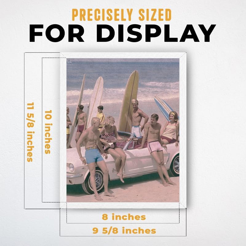 InkFlow Posters Surfers on a Beach Canvas Poster - Image 3