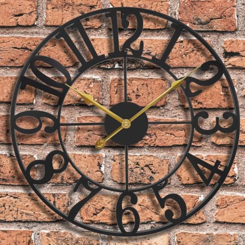 Large Outdoor Clock 24 Inch by SUKYING