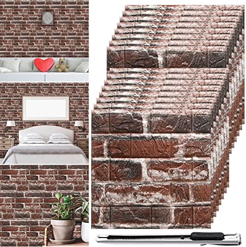 Colarr 60 Pcs 58 Sq ft 3D Wall Panels Peel and Stick by Colarr