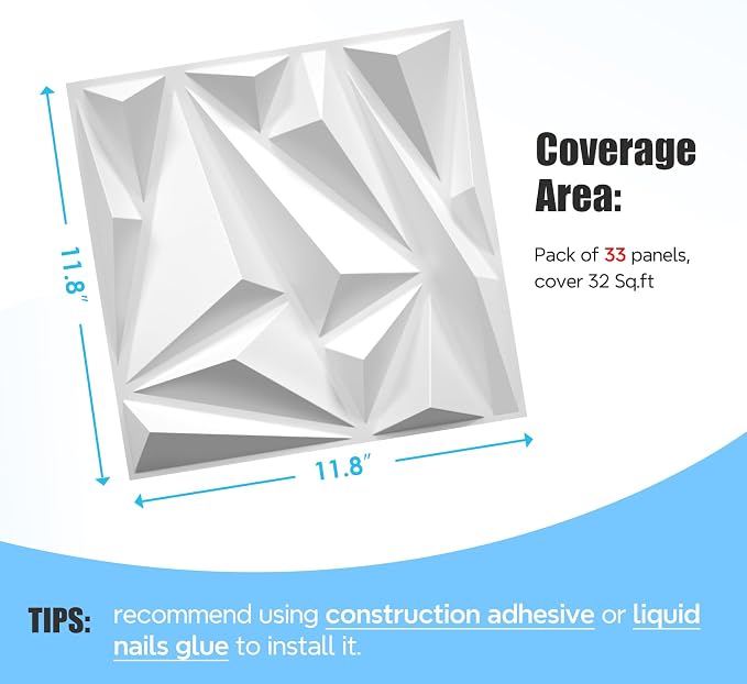 STICKGOO 33 Pack 3D Wall Panels - Image 4