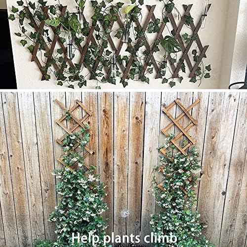 Avalution Extensible Natural Garden Wooden Fence Lattice - Image 6