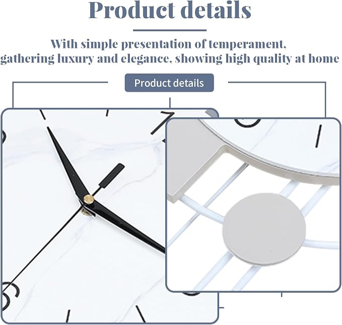 Dankeit Decorative Silent Quartz Wall Clock - Image 2