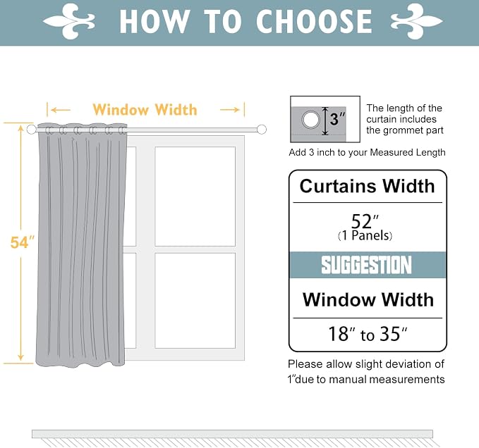 ChrisDowa Blackout Curtains 54 inches Long - Image 5