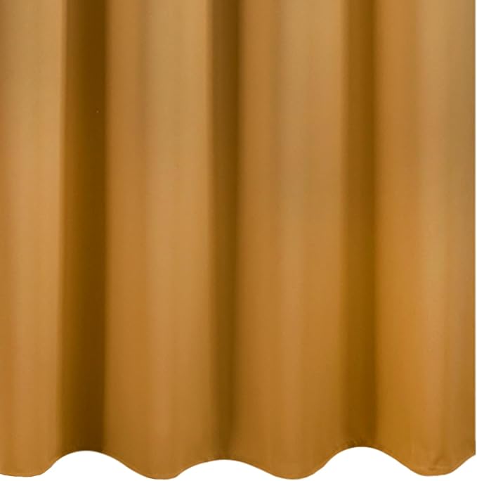 LEMOMO Blackout Curtains 52 x 84 inches Long Mustard Yellow Curtains Set of 2 - Image 8