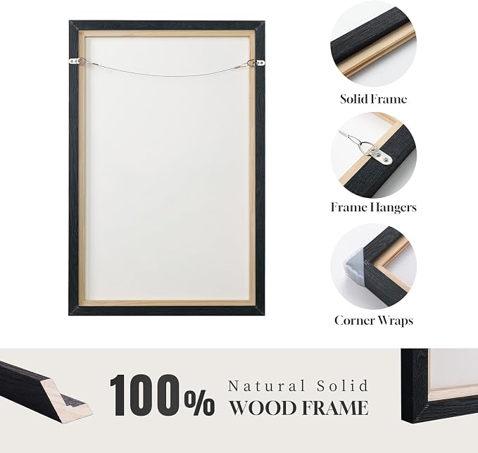 Extra Large Framed Neutral Abstract Wall Art - Image 6
