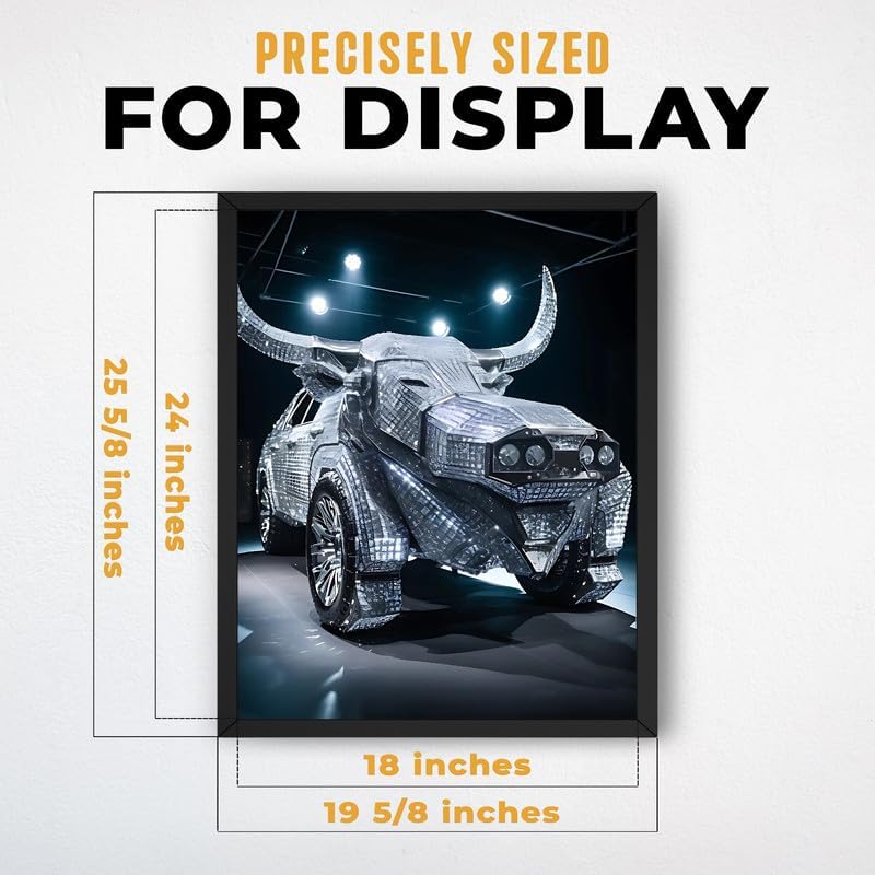 InkFlow Posters Diamond Car Canvas Poster - Image 3