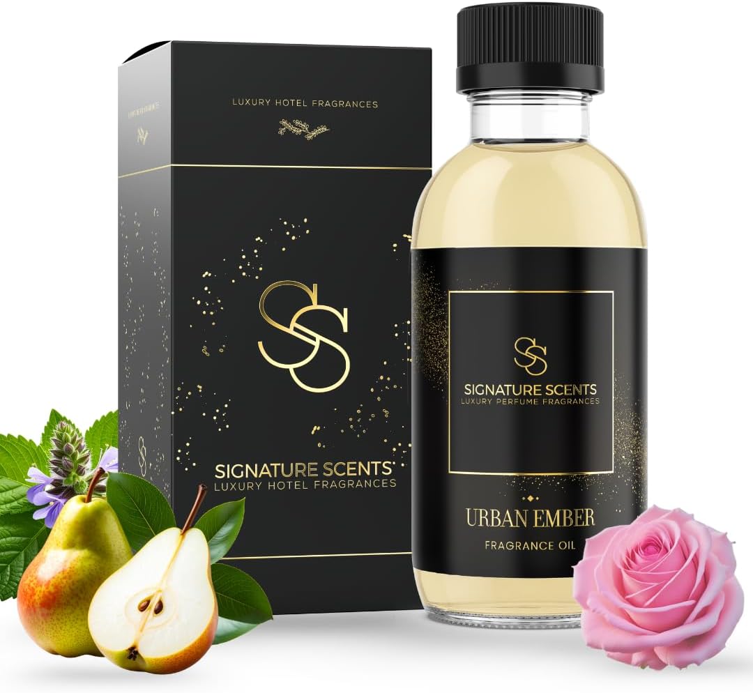 Luxury Hotel Inspired Fragrance Oils for Diffusers (4.05 Fl Oz, Urban Ember)
