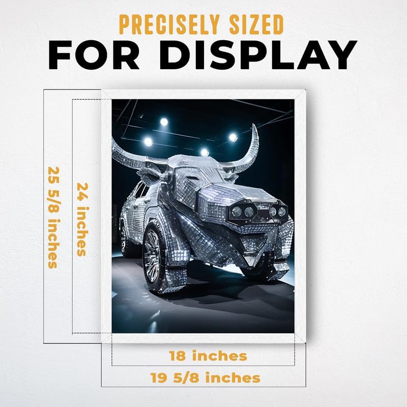 InkFlow Posters Diamond Car Canvas Poster - Image 3