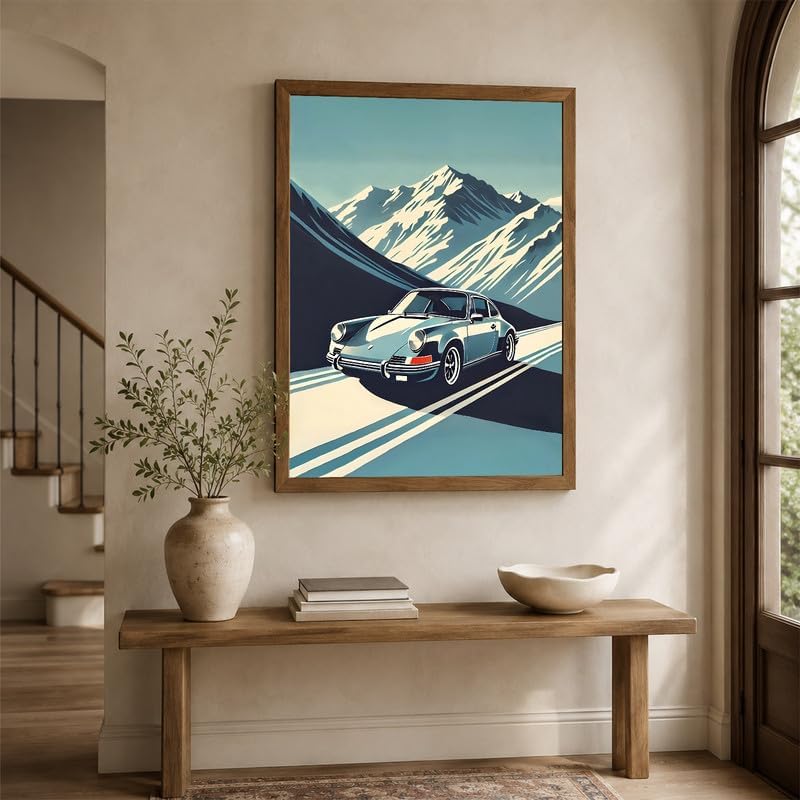 InkFlow Posters Vintage Sports Car Canvas Poster - Image 5