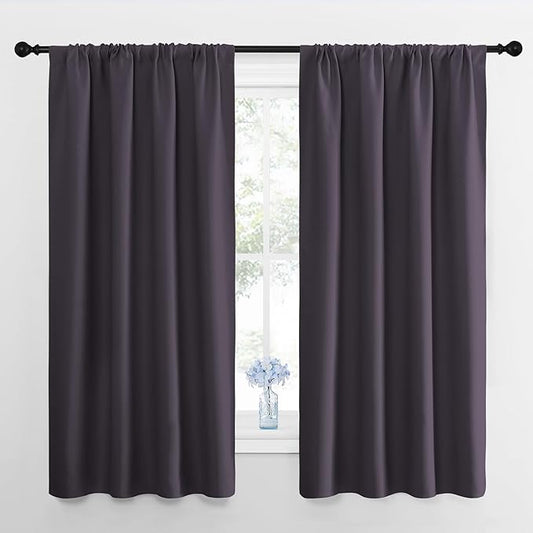 NICETOWN Window Curtains for Bedroom, 2 Panels, W42 x L48 -Inch, Home by NICETOWN