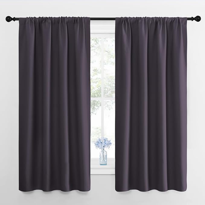 NICETOWN Blackout Curtains for Bedroom, 1 Pair, 42 by 45-inch, Window Treatment by NICETOWN