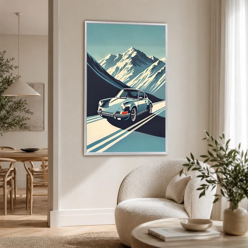 InkFlow Posters Vintage Sports Car Canvas Poster - Image 6