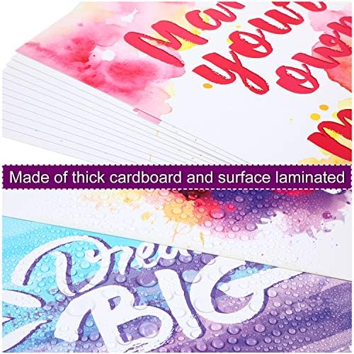 Outus Set of 9 Watercolor Inspirational Wall Art Prints - Image 3