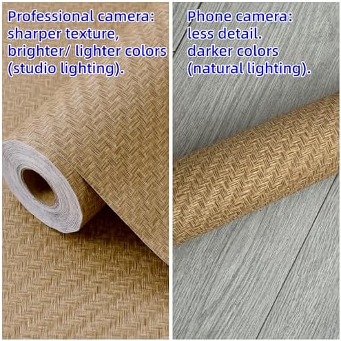 Haimin Fabric Wallpaper Textured Contact Paper Grasscloth Peel and Stick - Image 4