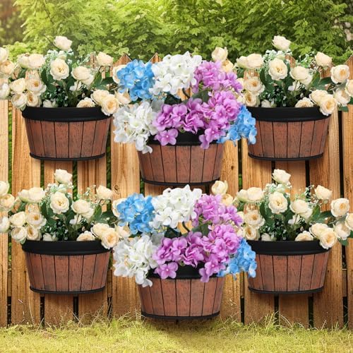 Layhit 6 Pcs Wall Hanging Planters, 13.78 Inches by ShungLan