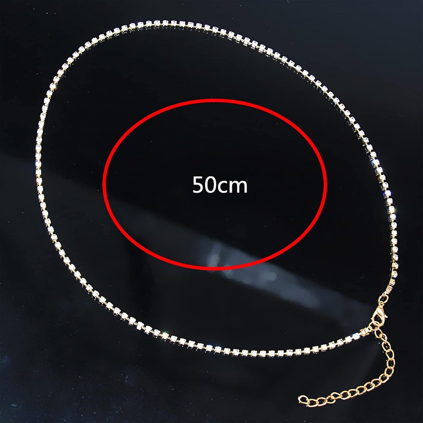 Boho Crystal Thigh Chain Gold Body Chain Leg Chains Body Jewelry Accessories for Women and Girls (Gold)