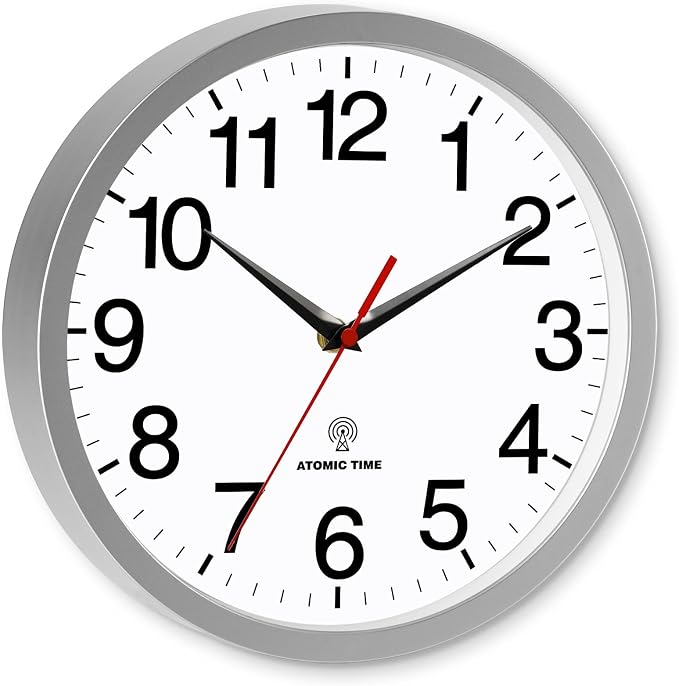 Rohioue Atomic Wall Clock Modern 14 Inch Battery Operated Analog Clock - Image 2
