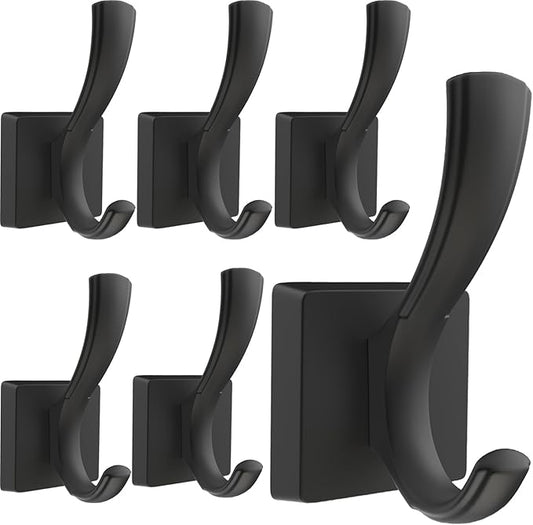 TOFIIGREM Black Towel Hooks Coat Hooks by TOFIIGREM