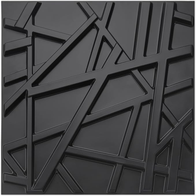 Art3d 19.7" x 19.7" Wall Panel Stripes by Art3d