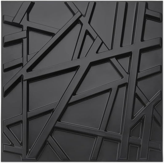 Art3d 19.7" x 19.7" Wall Panel Stripes by Art3d