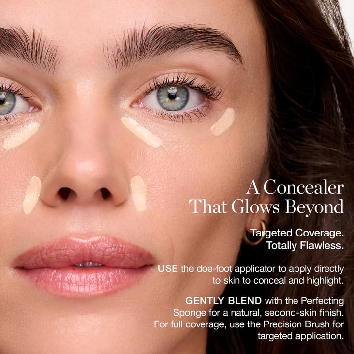 Ogee Complexion Perfecting Under Eye Concealer - Certified Organic Full Coverage Concealer - Buildable Coverage - POPLAR 0.10C - Fair (White-Pink Undertones)