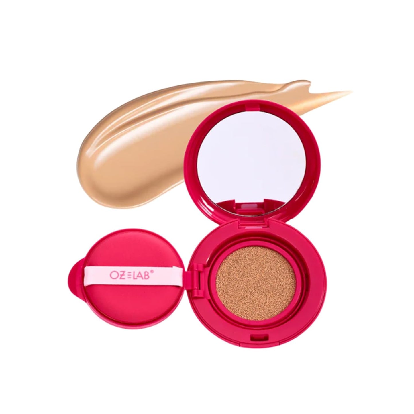 Beauty Pillow Pod Cushion Foundation Porcelain – Natural Matte Finish, Buildable Coverage, Paraben-Free, Portable Compact with Mirror and Puff,0.42 OZ /12G,pack of 1