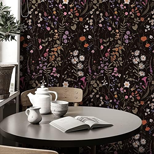Wallpaper Self-Adhesive Blooming Vintage Colourful Flowers WallPaper - Image 4