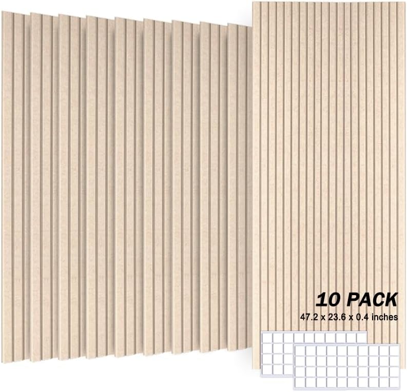 Large Acoustic Wall Panels, 10 Pack, Deep Camel by Unknown