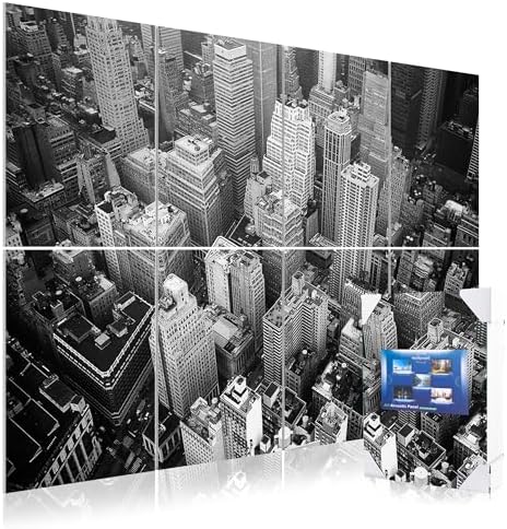 Mollywell Art Acoustic Panels, 48x32 in, City Skyline by Mollywell