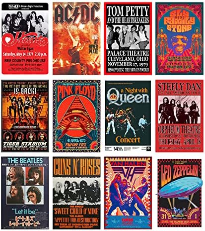 Woonkit Vintage Rock Band Posters by woonkit