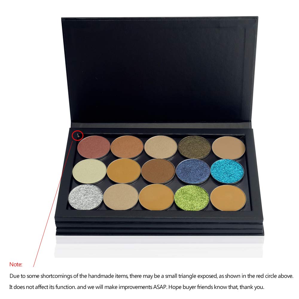 3-Layer Book Shaped Magnetic Eyeshadow Palette Large Empty Makeup Storage Box