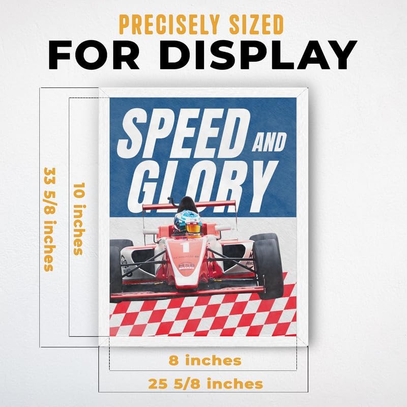 InkFlow Posters Racing Car Canvas Poster - Image 3